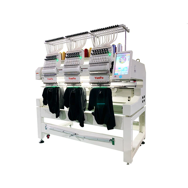 Monogramm-Stickmaschine mit 3 Köpfen